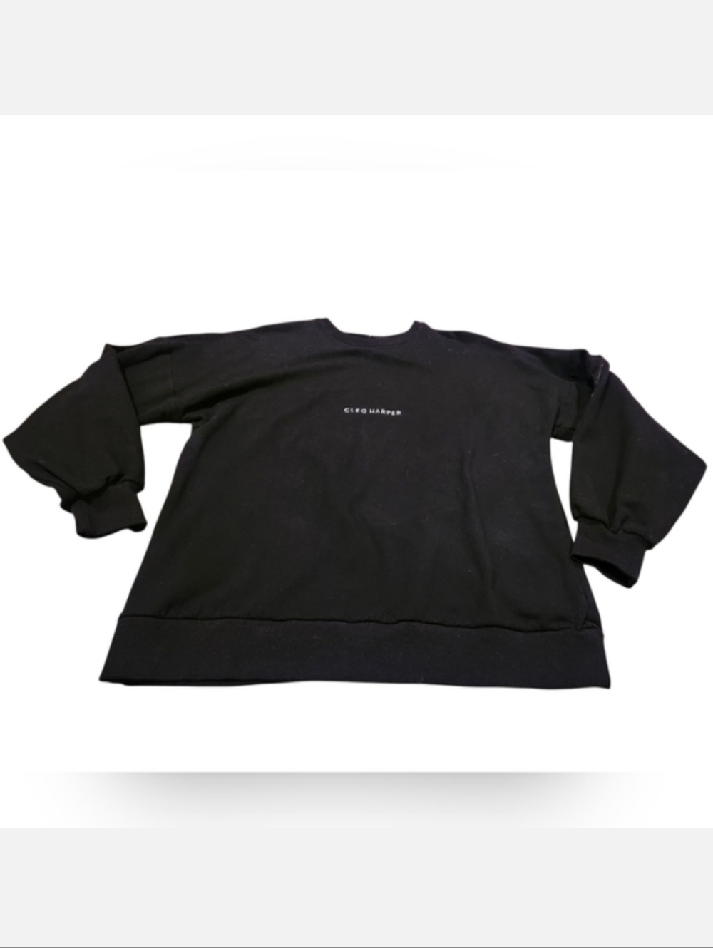 Women’s M/L Cleo Harper Black Logo Sweatshirt